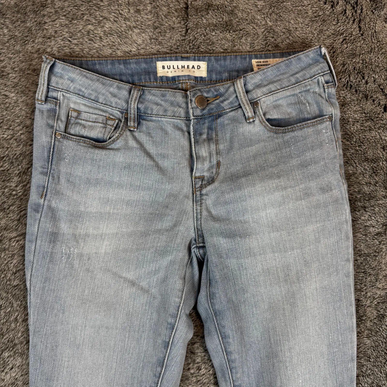 Bullhead Denim Co. Denim Jeans Low Rise Skinniest Women's 26 Blue - Image 5