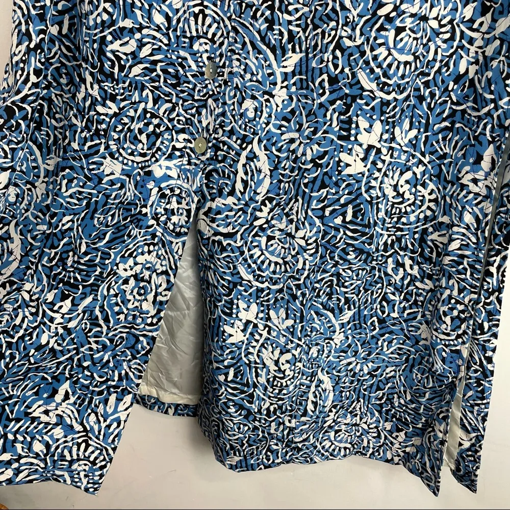 Vtg Maggy London 100% Silk Maxi Dress Button Front Sleeveless Sz 4 - Image 14