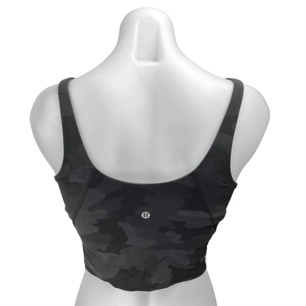 Lululemon Align Black Camo Camouflage Army Sleeveless Sports Bra Crop Tank Top 2 - Image 2