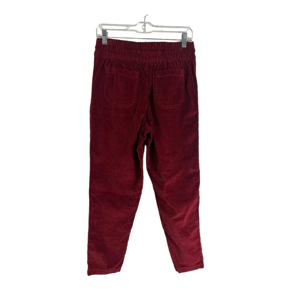 Time And Tru Corduroy Ruby Burgundy Pant With Adjustable Waist String Size 0-2 - Image 3