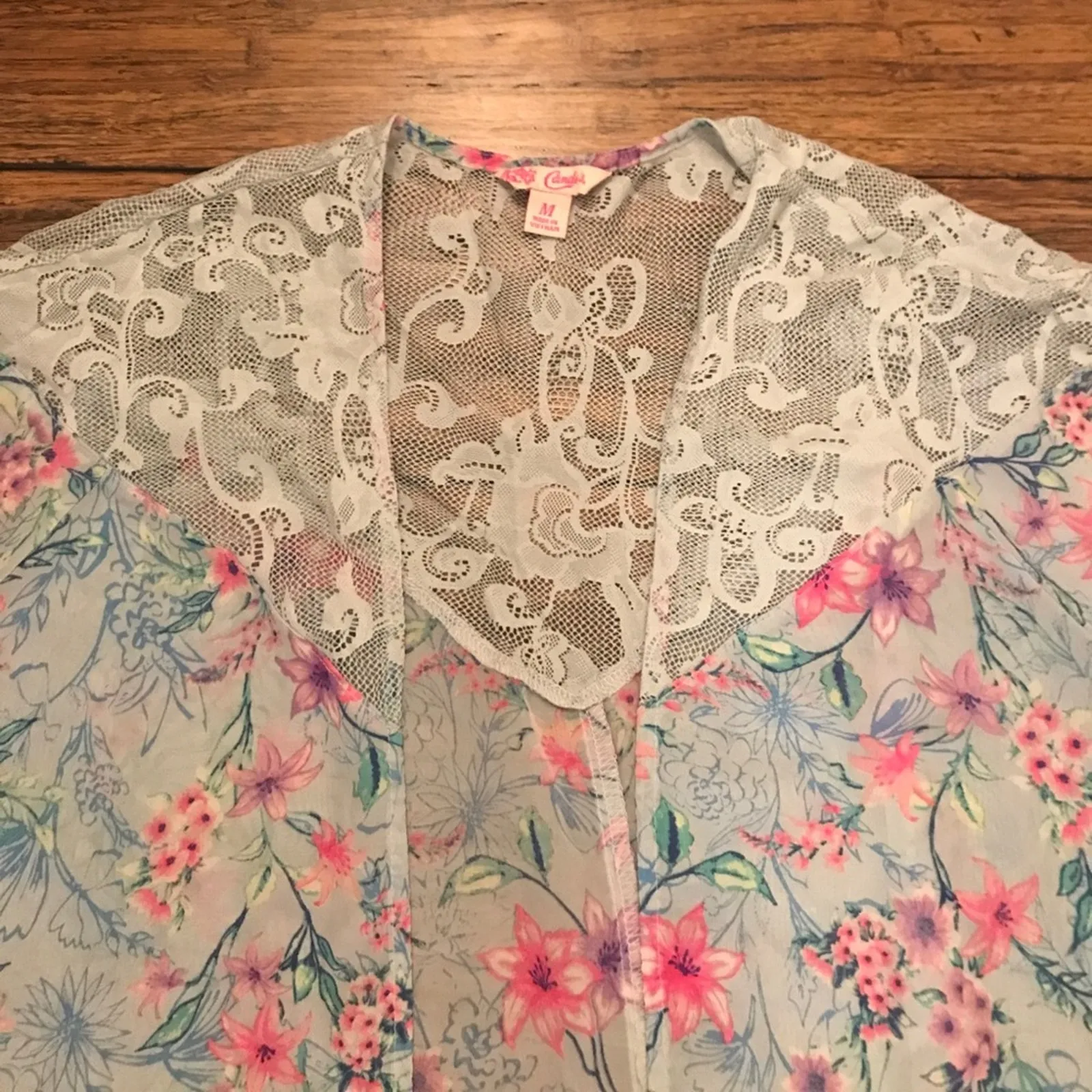 Candies Open Kimono Floral - Image 5