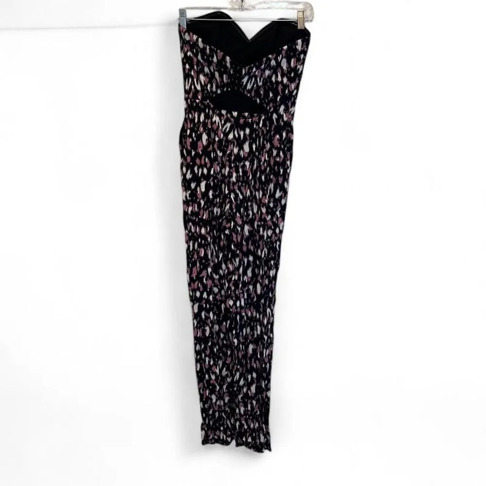 Lovers + Friends Pink Black‎ Dakota Strapless Jumpsuit Size XS - Image 3