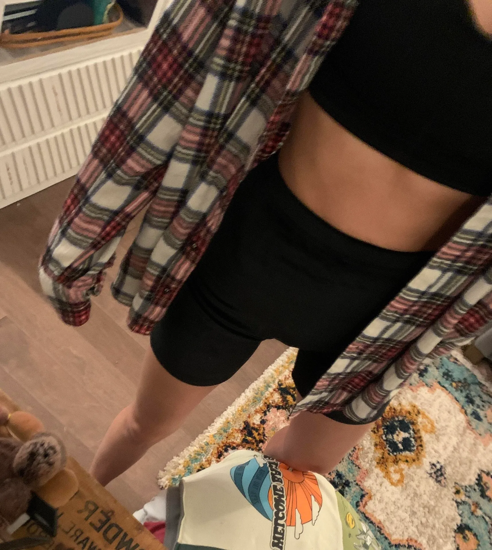 Double Zero  Velvet Biker Shorts - Image 2