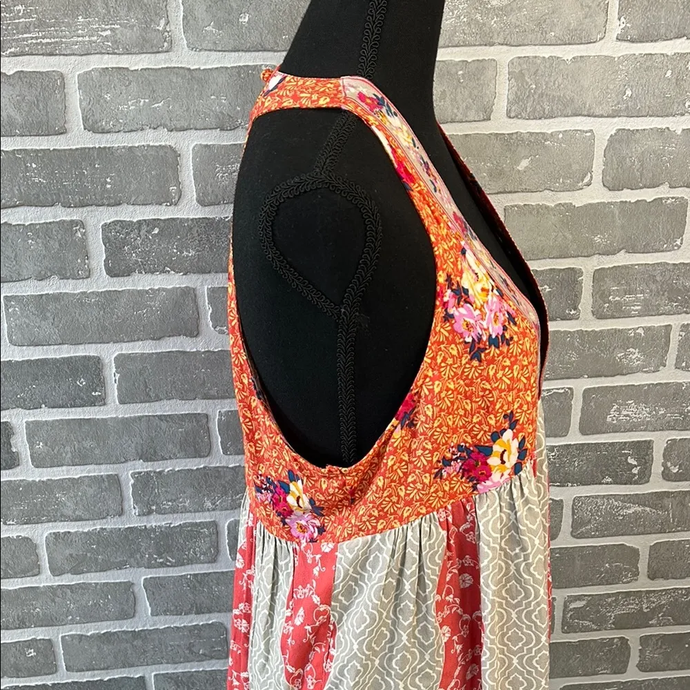 Free People Dream Darlin Floral Patchwork Tank Top Size Small EUC - Image 6
