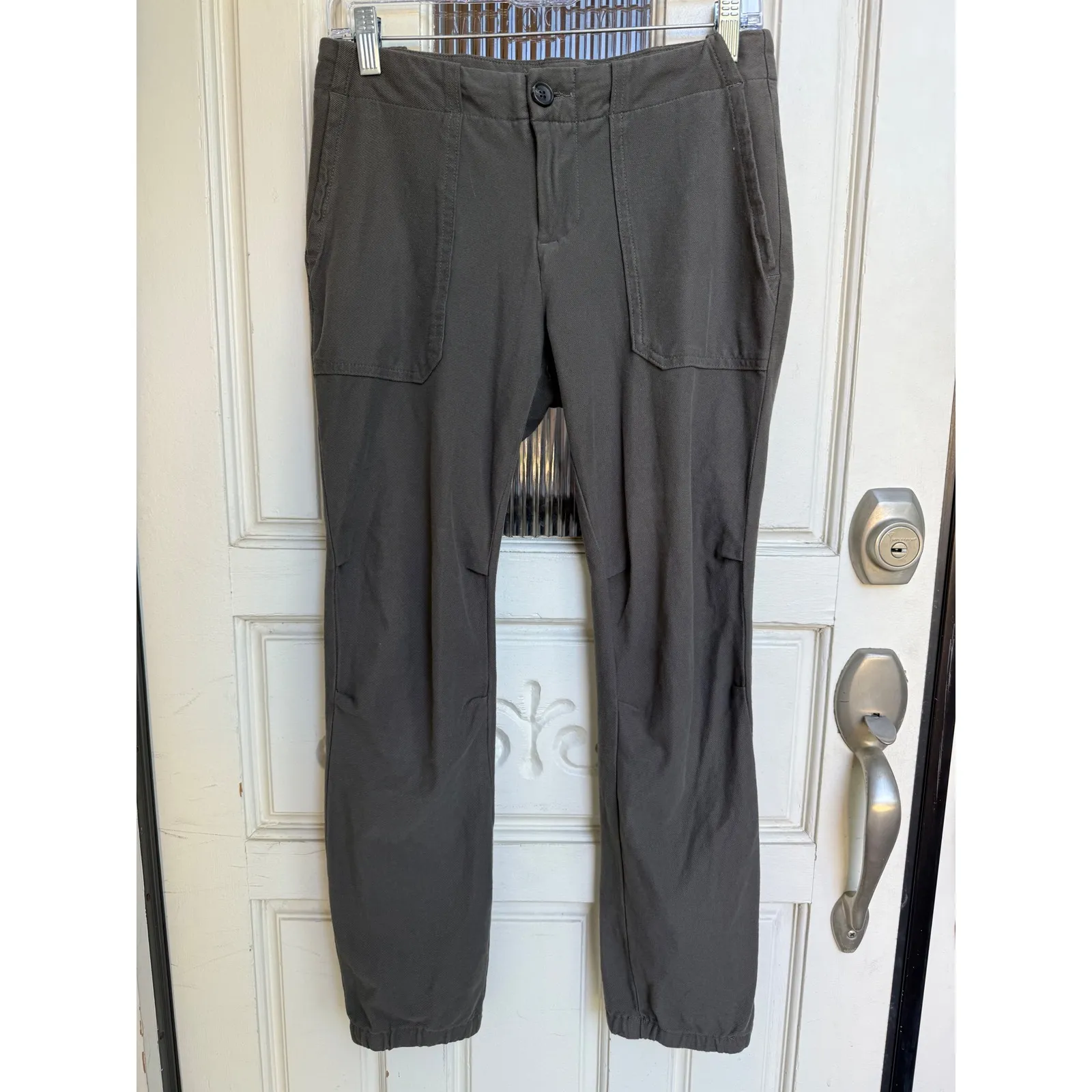 James Perse Utility Pants Stretch Casual Comfort Gray Green Size 25 - Image 2