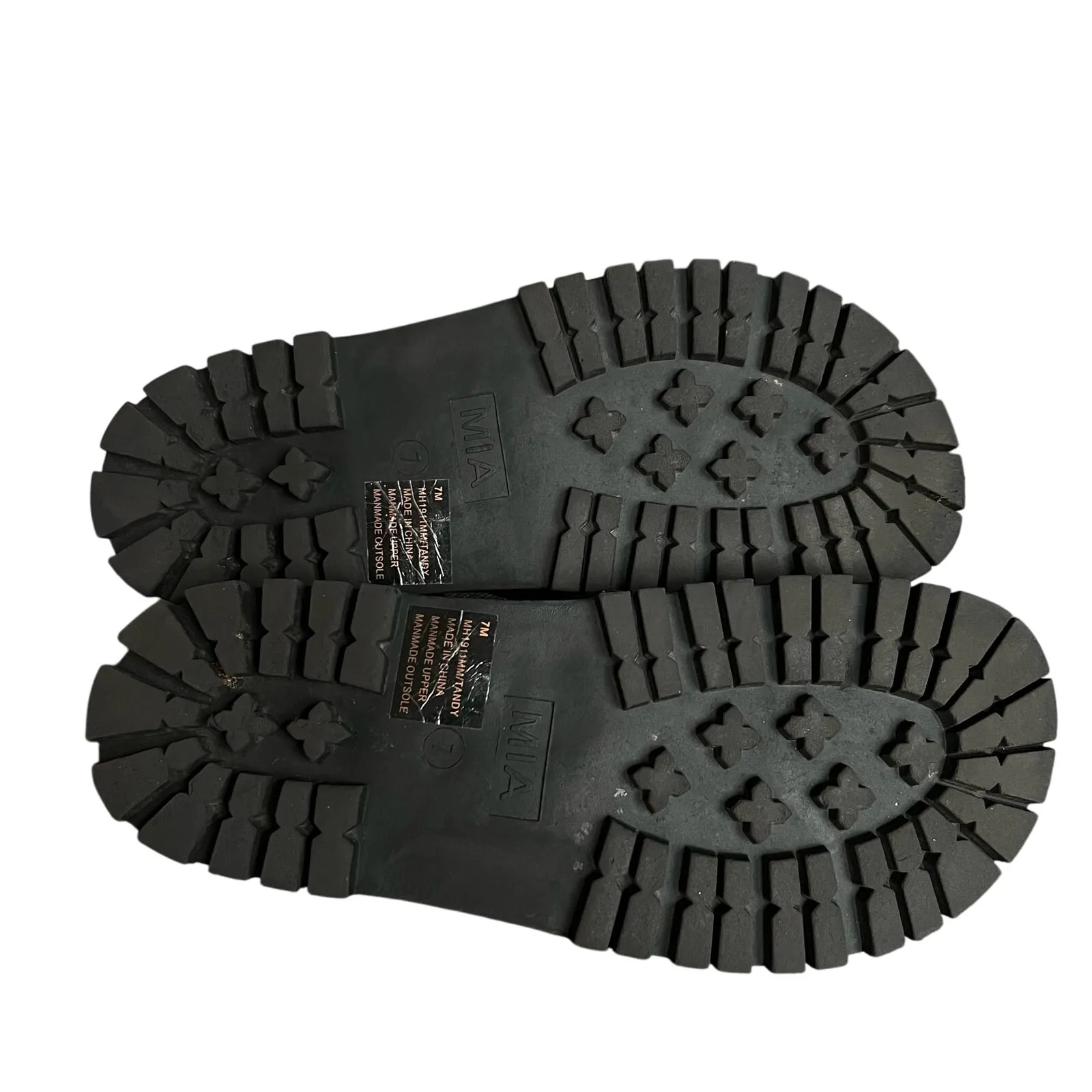 MIA Black Tandy Sandals Size 7 Strappy Lug Sole MH1911MM - Image 6