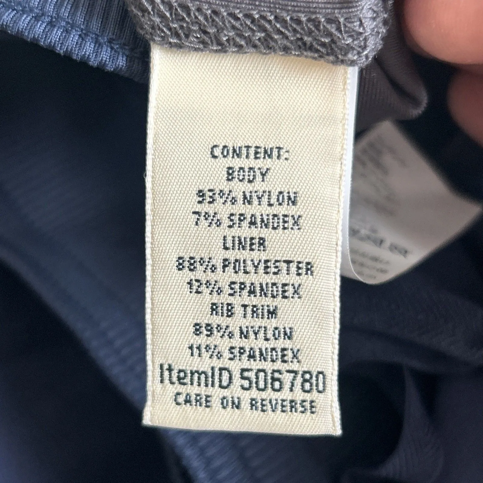 LL Bean Vista Camp Skort Women Large Lined Skirt Stretch Navy Hiking Pockets Blue - Image 4