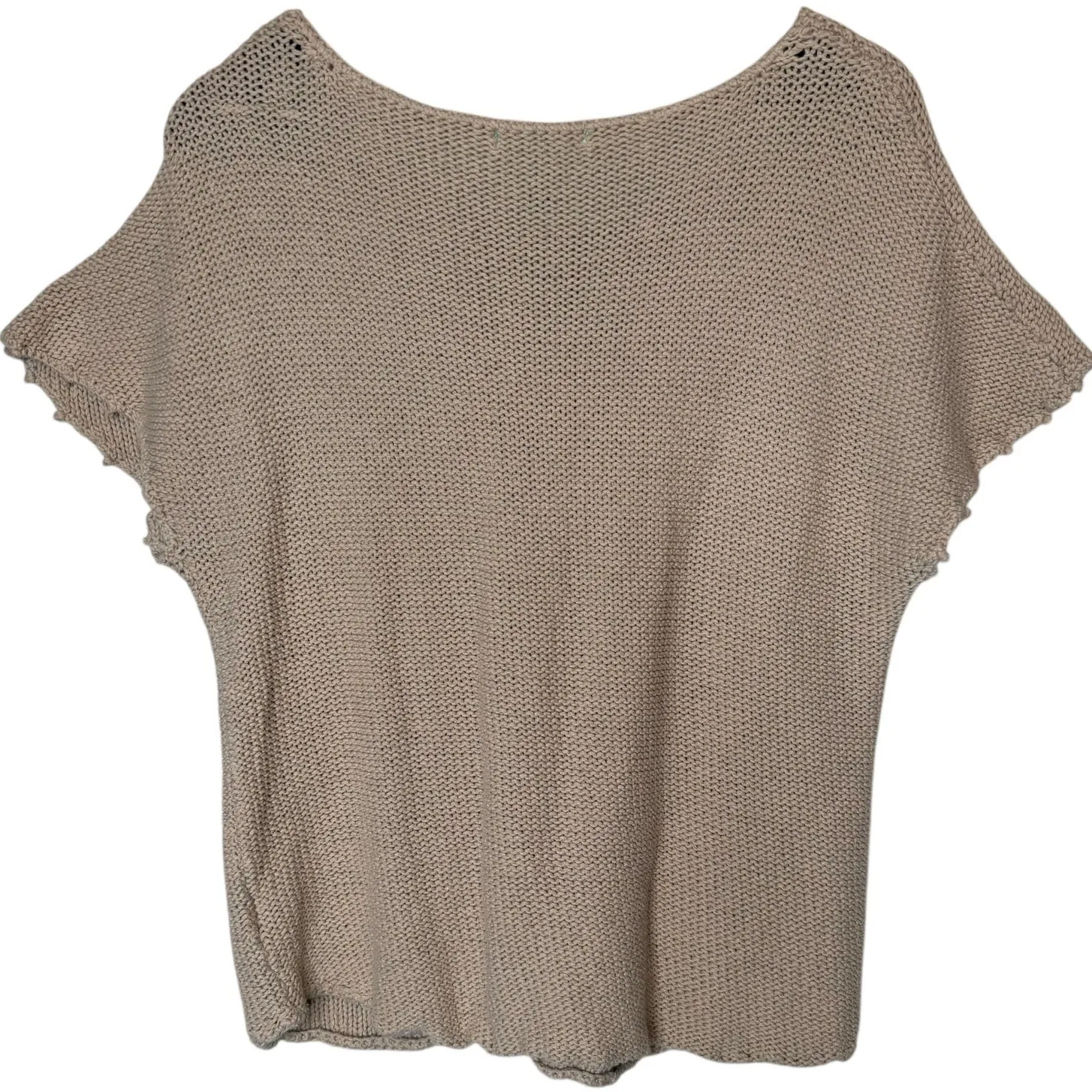 Melissa Odabash Crochet Cover Up Top Tan - Image 3