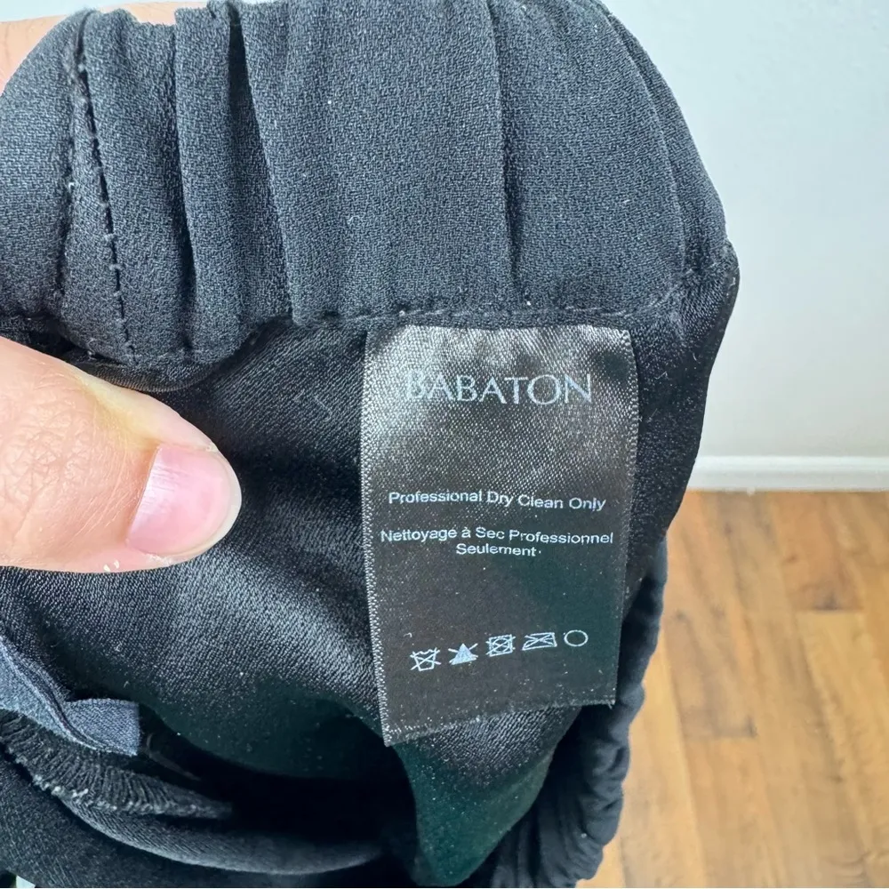 Aritzia Babaton Dexter Black‎ Pull On Pants Size Small - Image 6