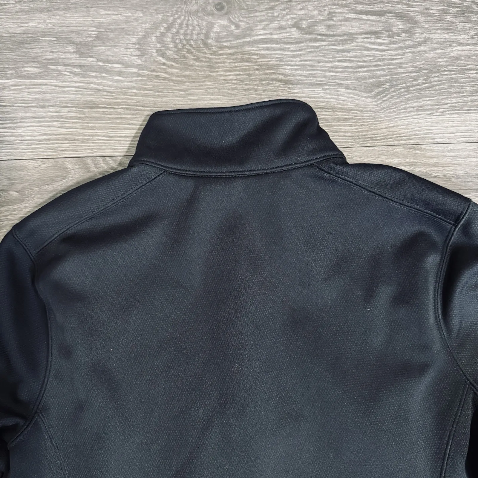 Eddie Bauer Women Black Soft Shell High Neck Full Zip Lined Jacket Size XL - Image 12