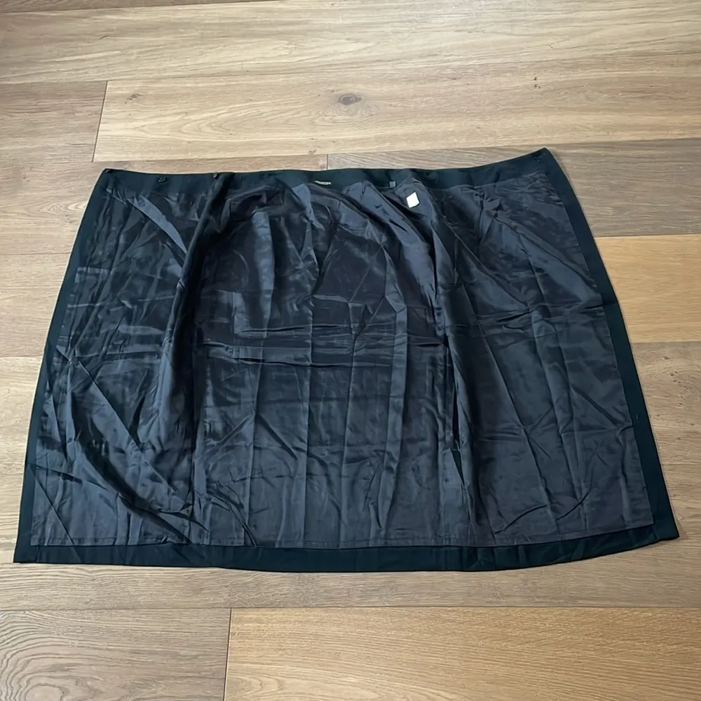 Industria Made in Italy 100% Wool Black Wrap Skirt IT42/US6 Size 42 - Image 7