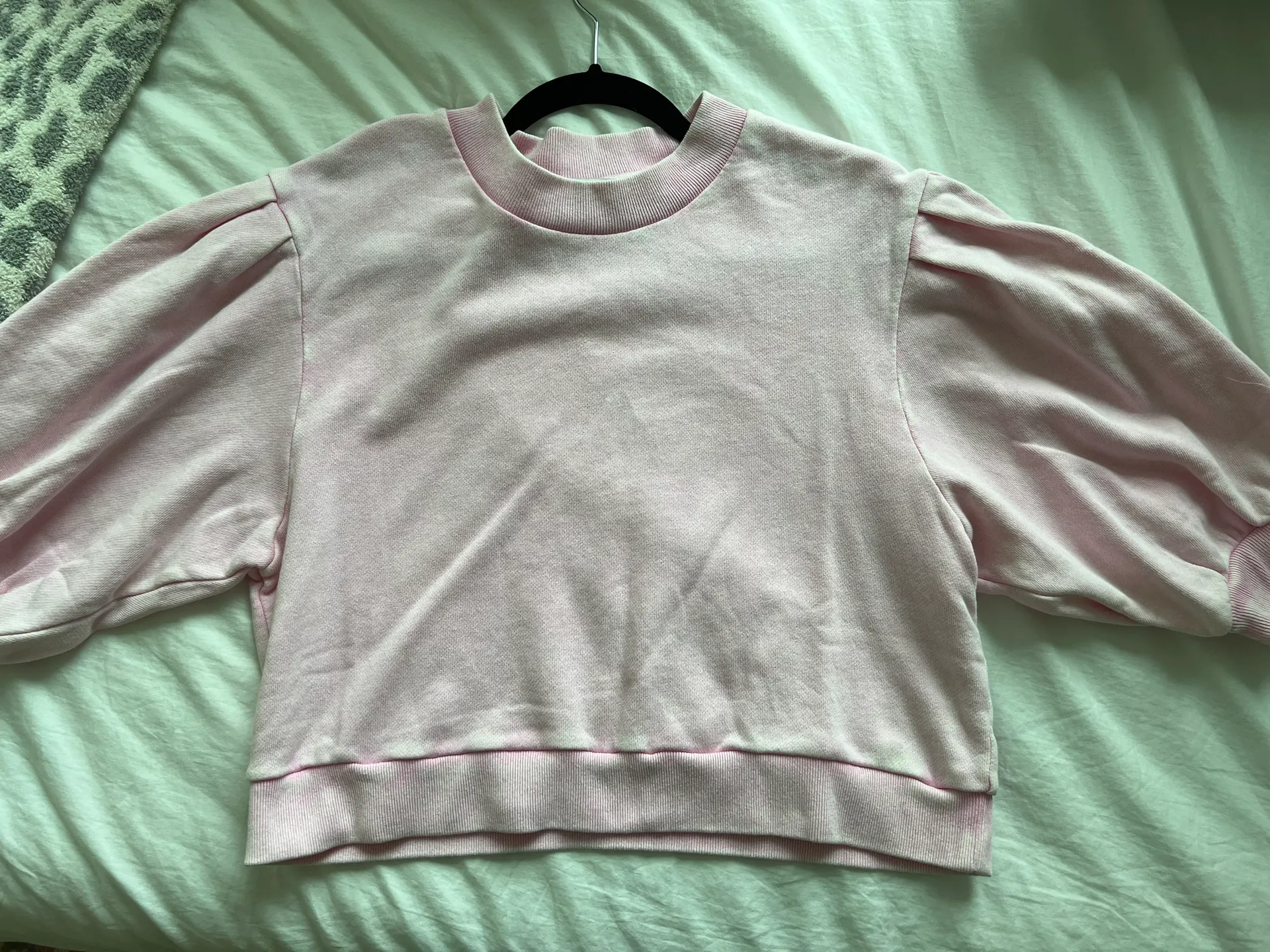 Pink Cropped Sweatshirt - Image 2