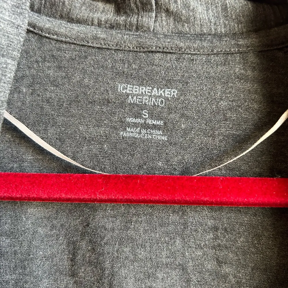 Icebreaker Women’s Cardigan Long Sleeve Sweater Sz S Heather Gray - Image 3