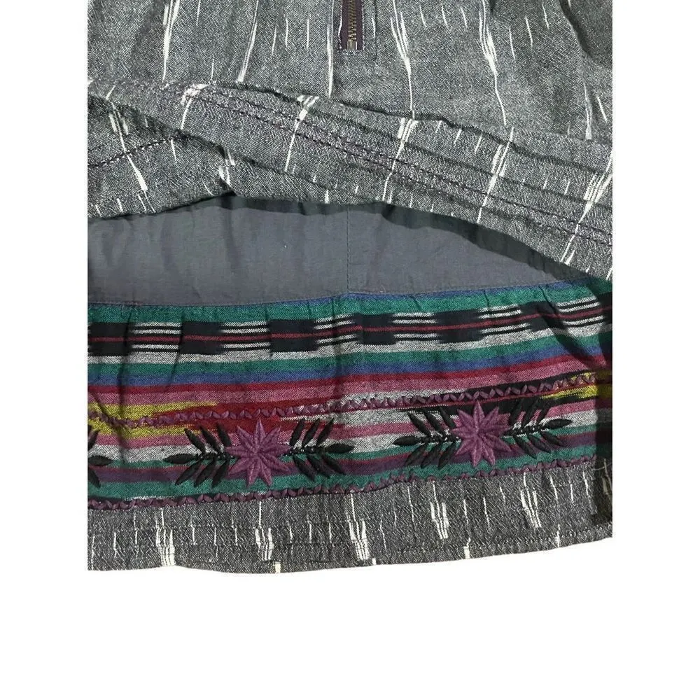 Free People New Romantics WeatherVane Ikat Print Sleeveless Midnight Emb… - Image 9