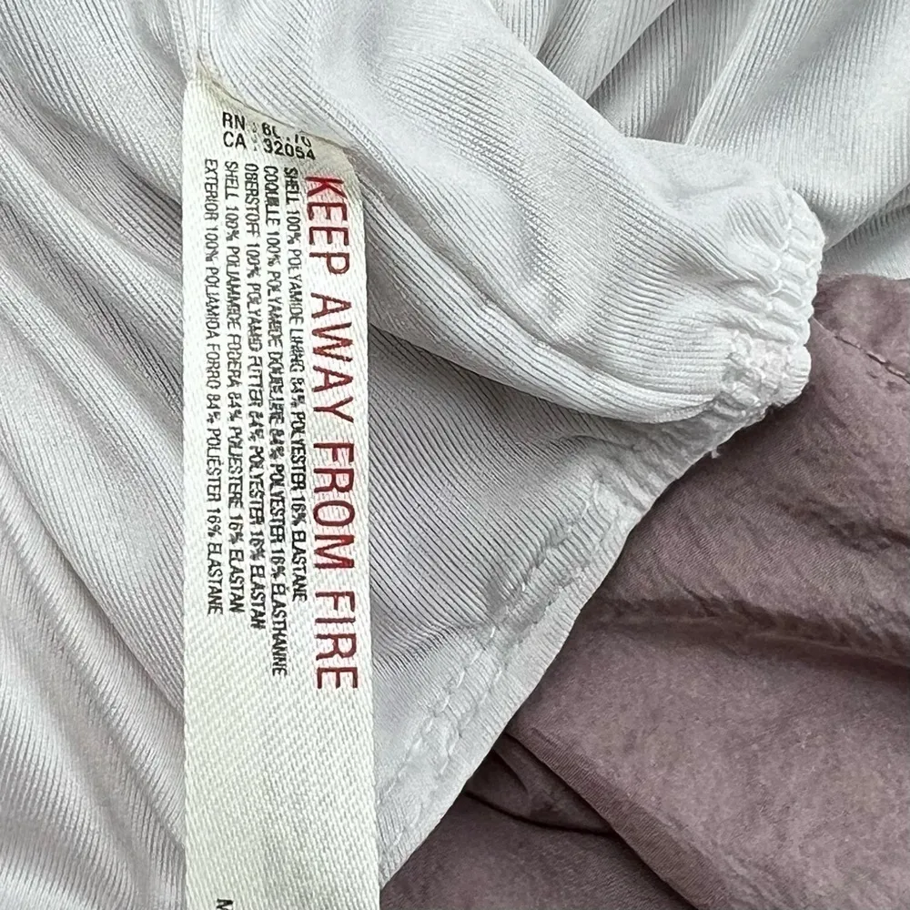 Free People Movement The Way Home Shorts Satin High Waist Lined Mauve Medium - Image 5