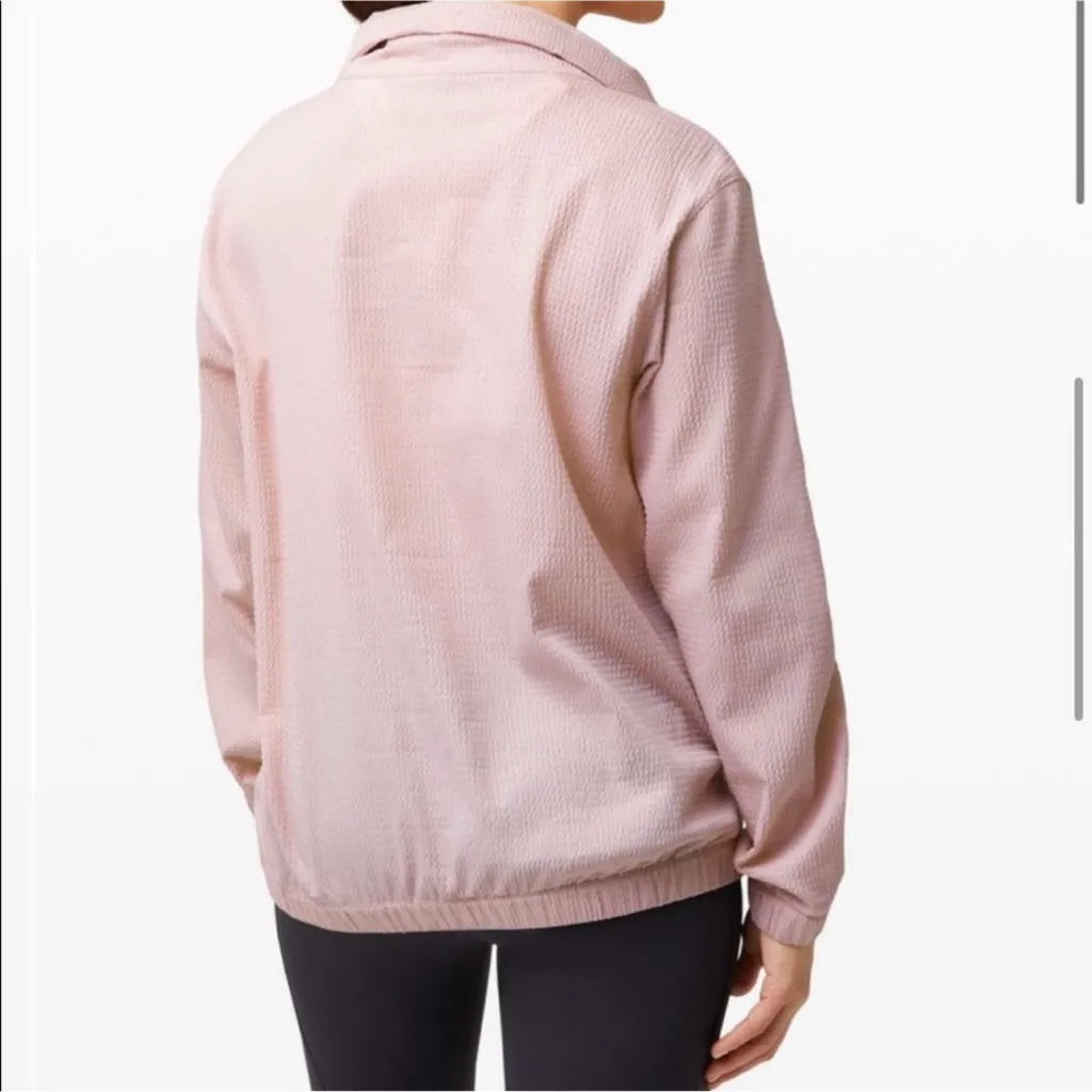 Lululemon Pack Light Pullover Long Sleeve Hooded Jacket Lightweight Light Pink 6 - Image 4