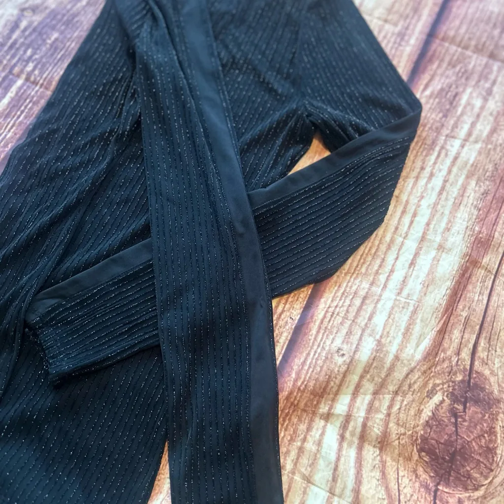 Women’s BCBGMAXAZRIA Sequins Black Long Sleeve Top Size S - Image 5