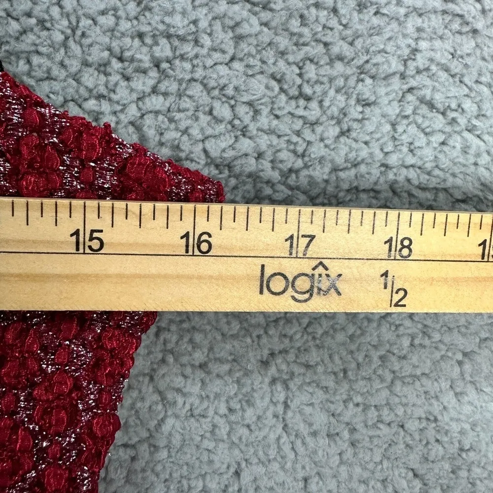 Vtg Y2K My Michelle Red Slip Dress Women Largre Coquette Clubwear Romantic Indie - Image 5