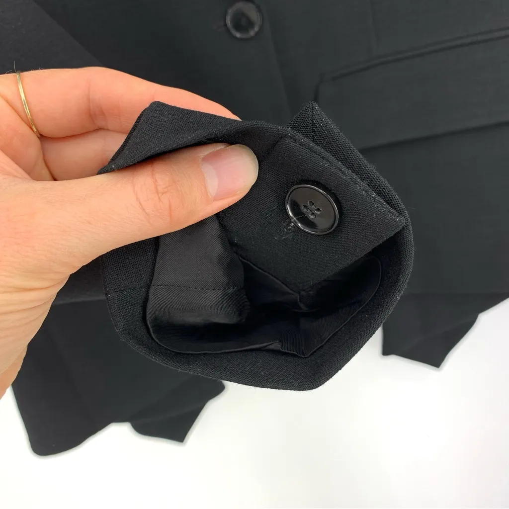 Stella McCartney  Puplum Wool Blazer Black 42 - Image 4