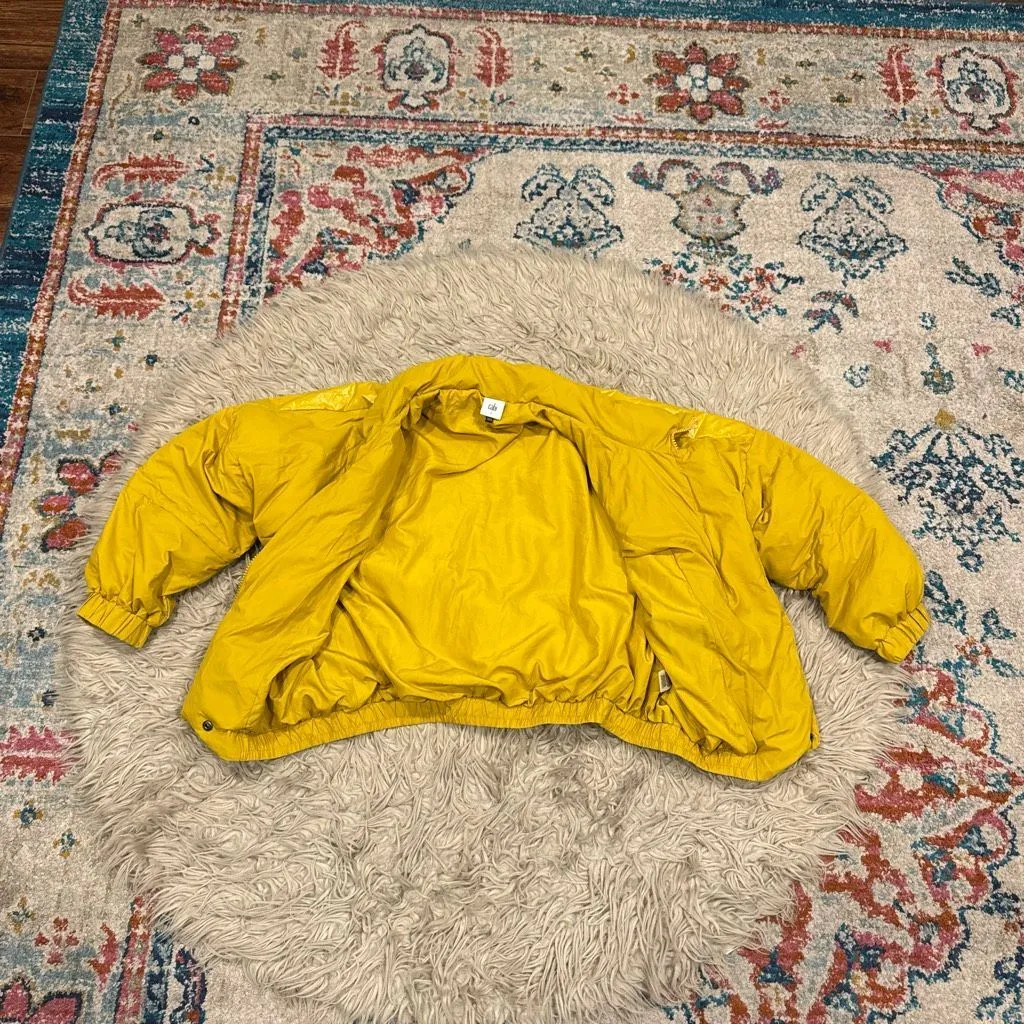CAbi yellow puffer jacket size small - Image 3