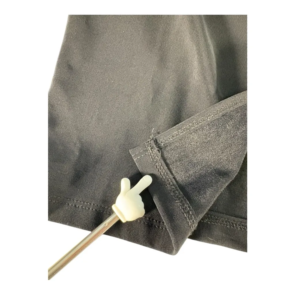 Y2K Black Maxi Skirt Rhinestone Side Slit Size Medium McBling Club Clubcore 90s - Image 12