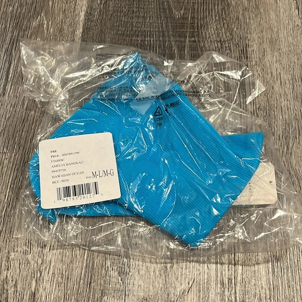 FREE PEOPLE NWT Amelia Bandeau / Hawaiian Ocean - M/L - Image 6