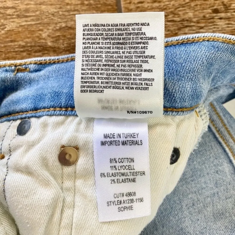 Agolde Sophie Mid Rise Skinny Ankle Jeans In Facet Size 23 - Image 8