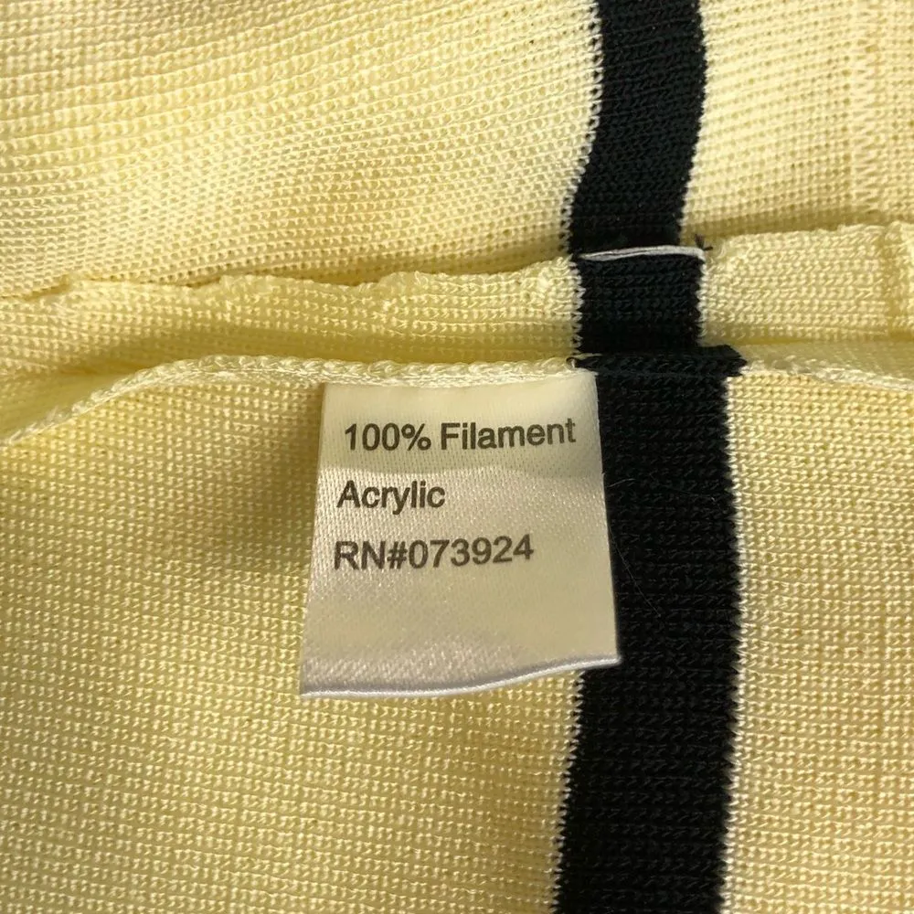 Ming Wang Yellow Contrast Button Knit Blazer - Image 12