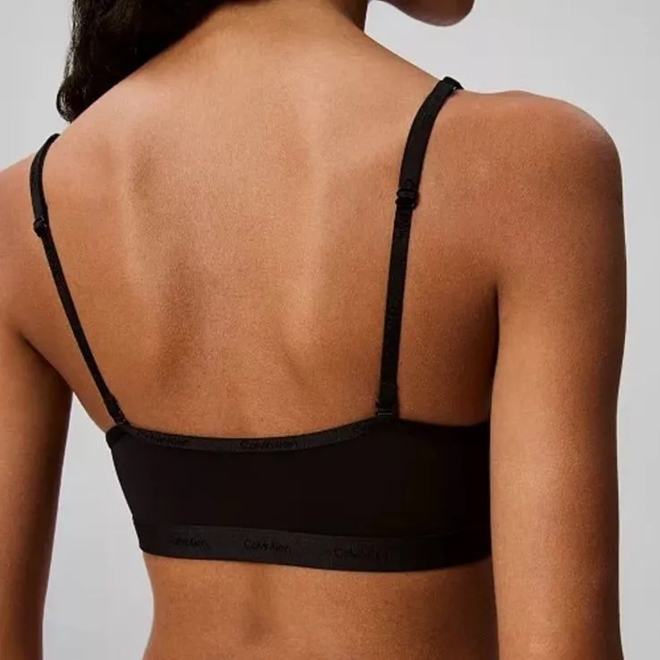 Calvin Klein Form To Body Lightly Lined Bralette Black Size XL - Image 2