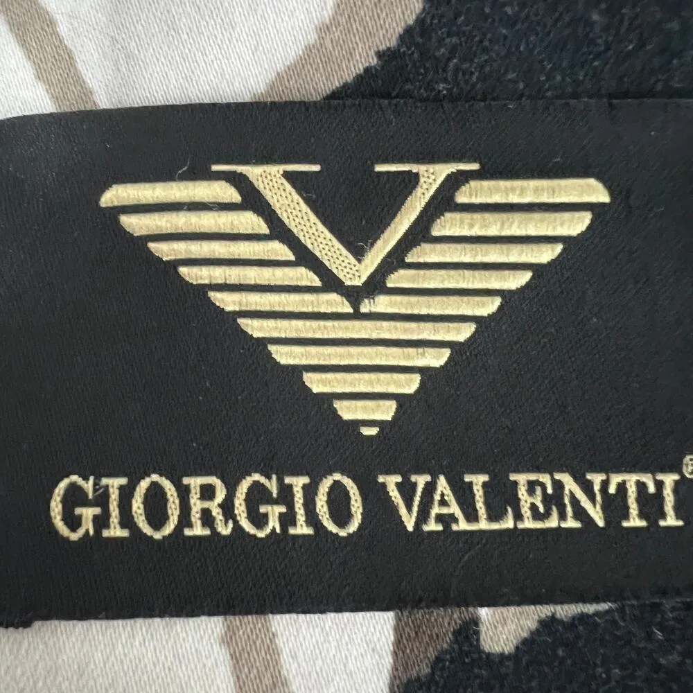 Giorgio Valenti Womens Dress Medium Midi Cotton Stretch Party Cocktail Old Money Brown - Image 2