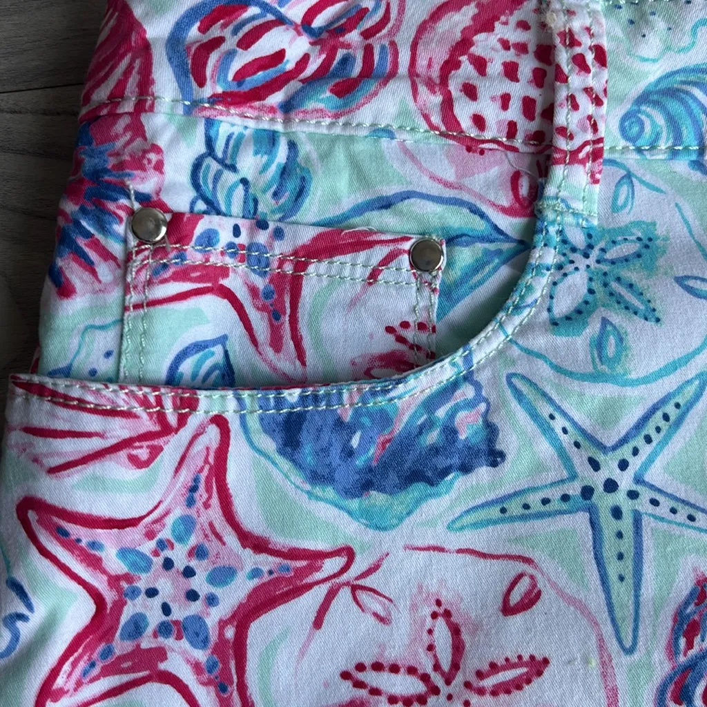 Croft & Barrow Shells Print Skirt shorts - Image 7