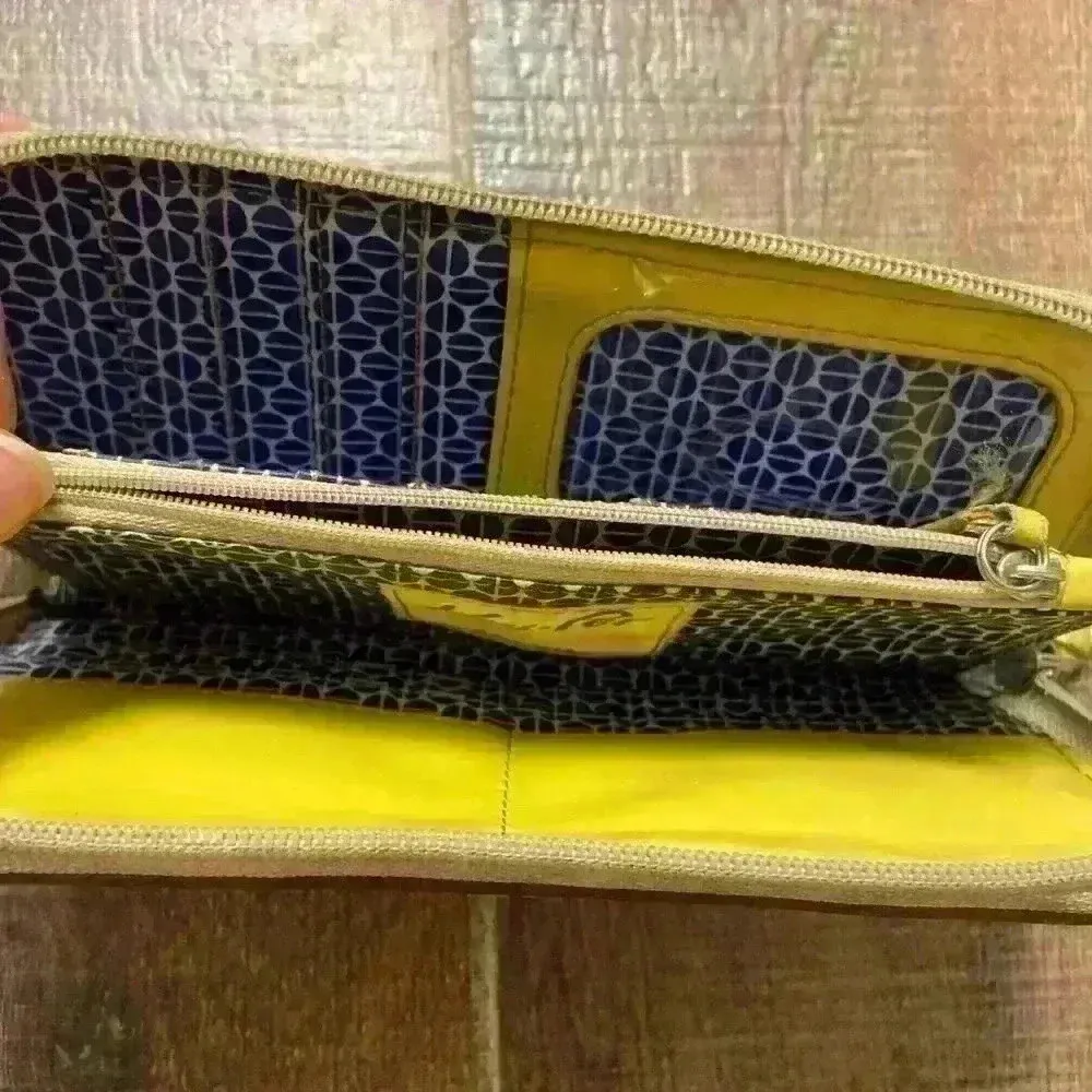 Fossil‎ key per beige zip up flap card slots wallet - Image 8