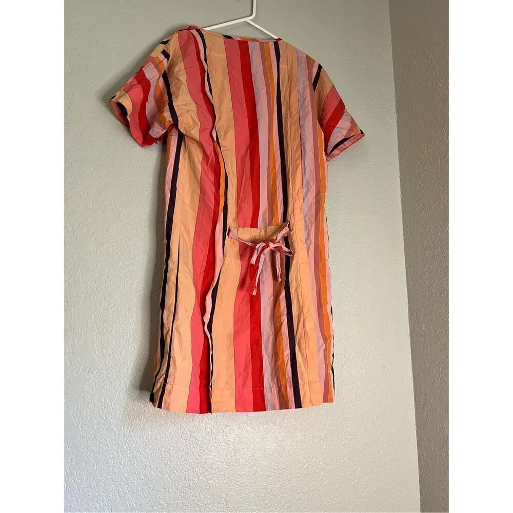 Lacoste striped pink orange striped mini dress 34 - Image 5