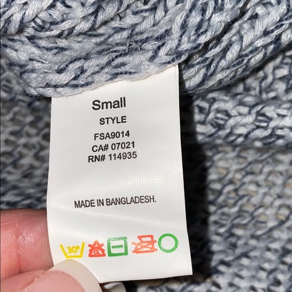 Francesca’s indigo long sleeve rounded elbow patch Blue - Image 14