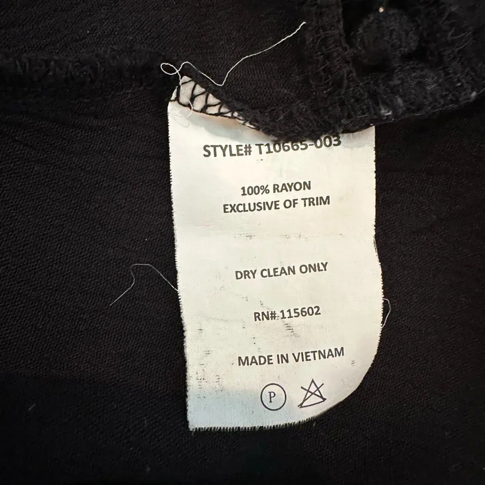 Lush size small black‎ cropped tank top crochet tank top - Image 5