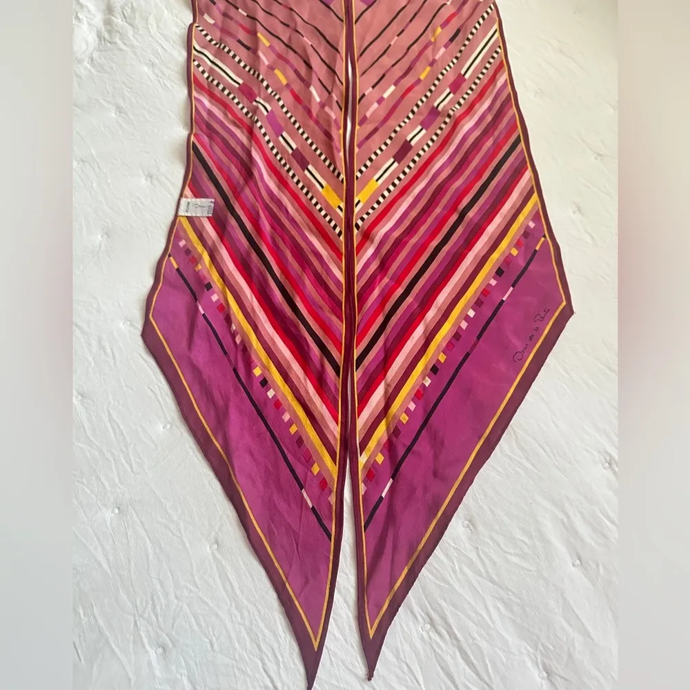 Thin Long Silk Neck Scarf - Image 2