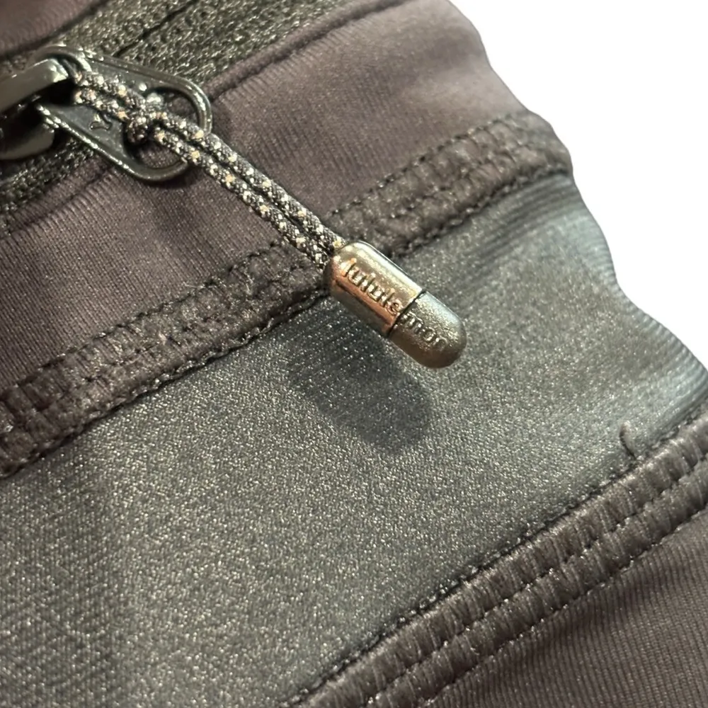 Lululemon Black Chase Me II Crop Activewear Leggings Women's Size 4 - Image 14