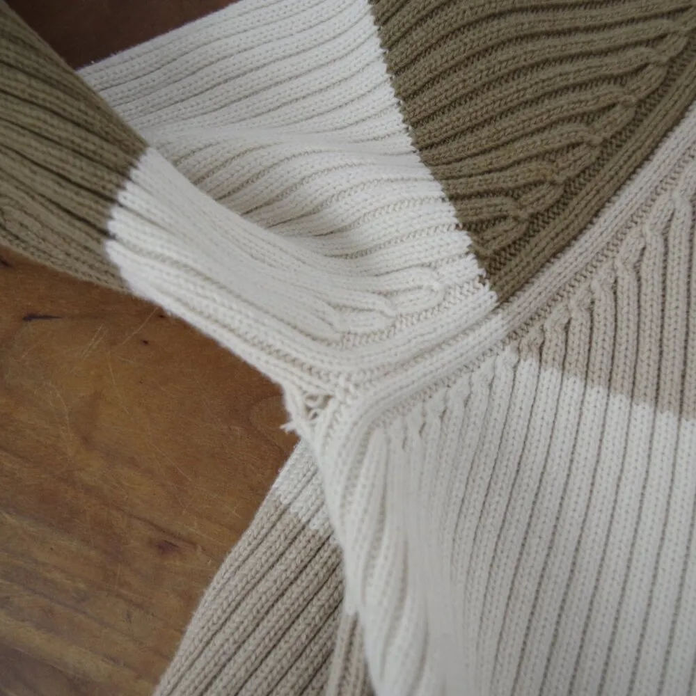 Vintage Structure Colorblock Raglan Sweater - Image 6