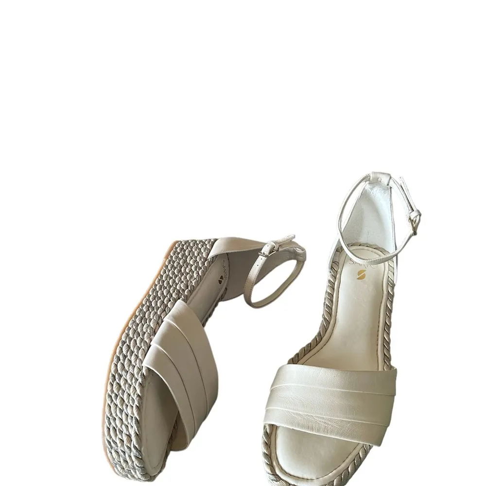 NEW SARTO by Franco Sarto A-Via Espadrille Platform Wedge Sandal - Image 7