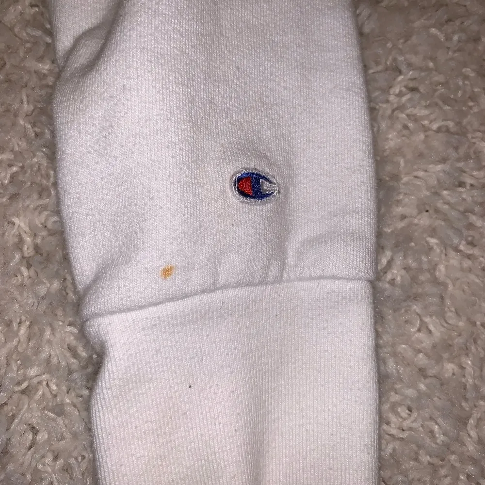 Champion white hoodie s - Image 2
