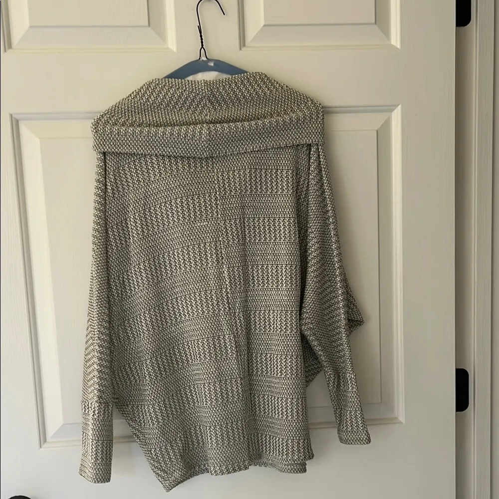 Karlie Cozy Knit Cowl Neck Sweater - Gray - Image 6