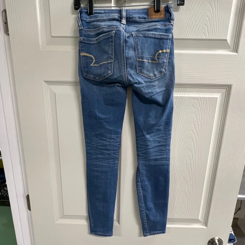 American Eagle Next Level Stretch Jeans - Size 00 - VGUC - Image 2