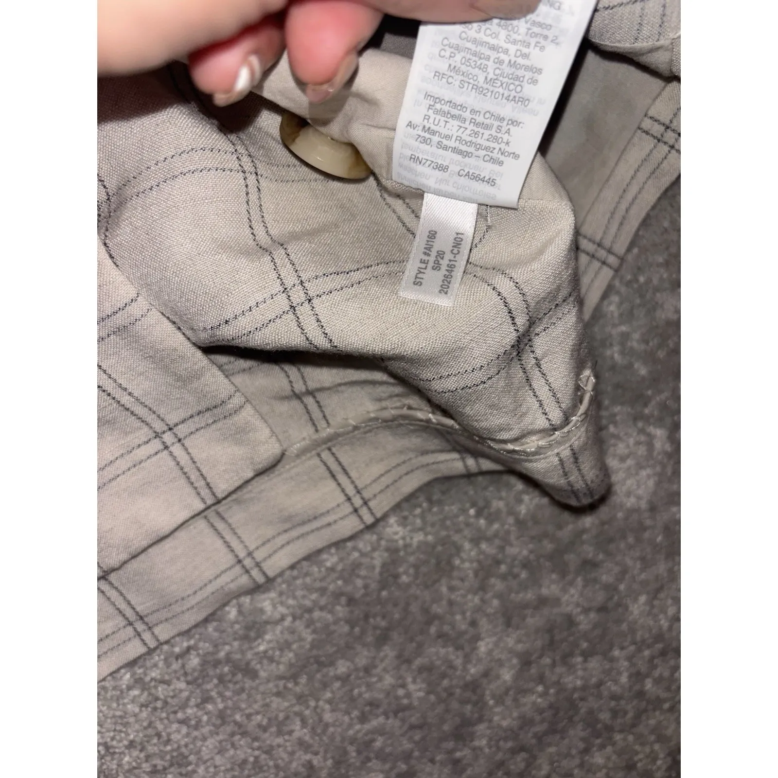 Madewell Dorset Blazer Windowpane Size‎ S Minimalist Oversized Linen - Image 8