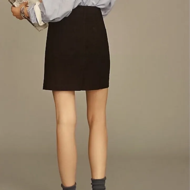 Anthropologie Maeve Black High-Waisted Cargo Mini Skirt w/ Front & Back Pockets - Image 3