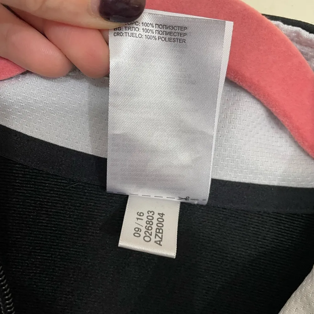 Adidas Black W/ White Stripe Full Zip Track Jacket ~ Activewear~ Size Small - Image 11