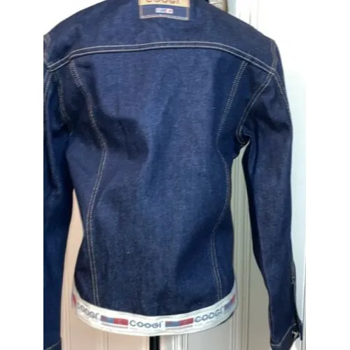 Womens Dark Blue Denim Coogi Down Under Jacket Medium NWOTS - Image 7