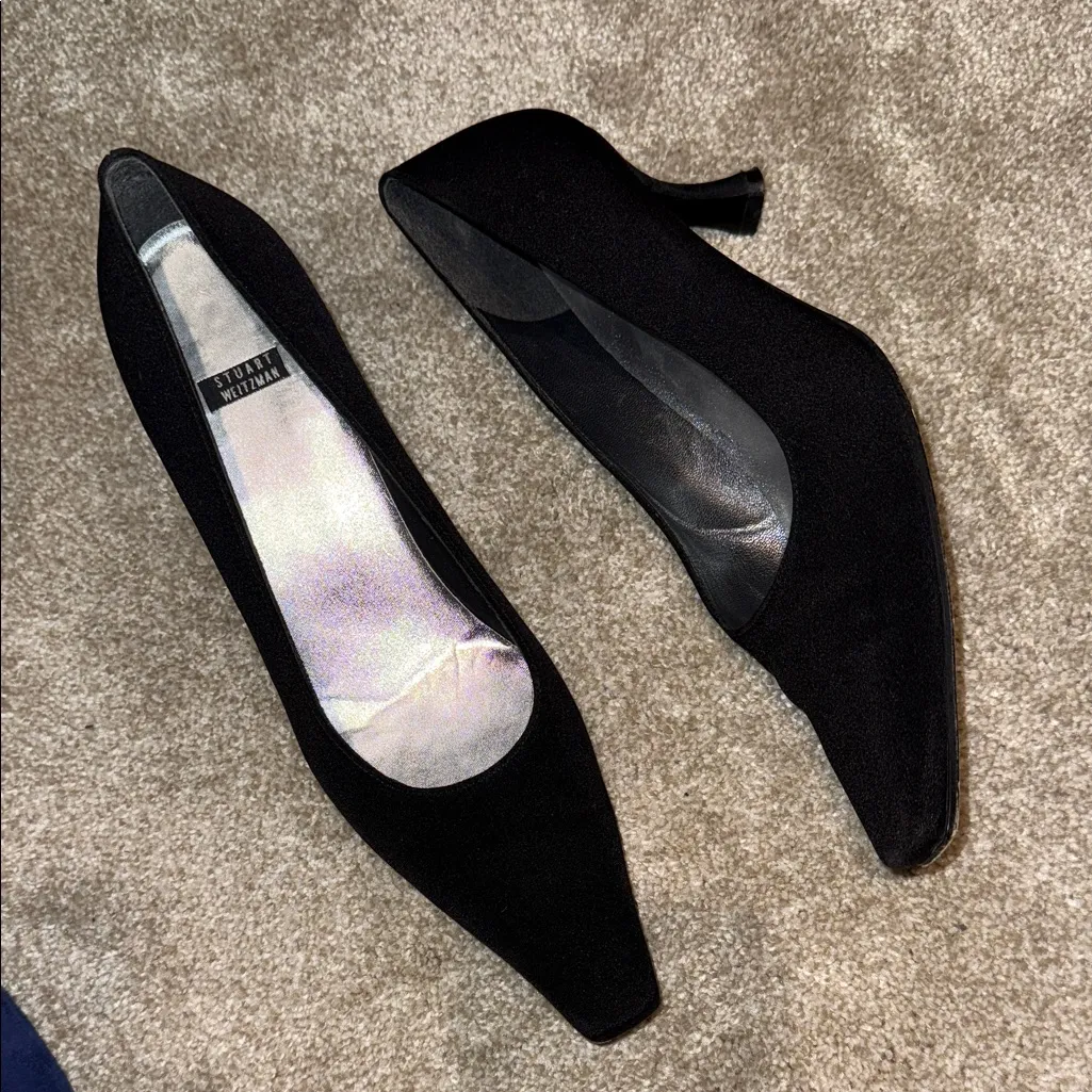 Stuart Weitzman Black close toed pointed heels! - Image 2