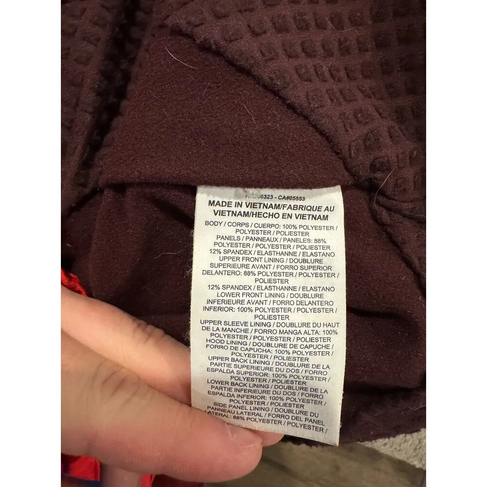 Nike  Dri Fit Women's Size Large Shield Max Running Hood Jacket Red/Black - Image 4