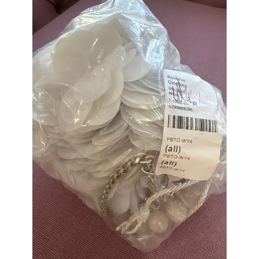 PatBO x REVOLVE x Nannacay Alyssa Bag in White New Womens Clutch Evening - Image 10