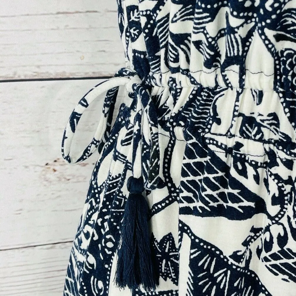 Style & Co Small Cropped Jumpsuit Floral Sleeveless V-Neck Stretch Elastic Waist - Image 5